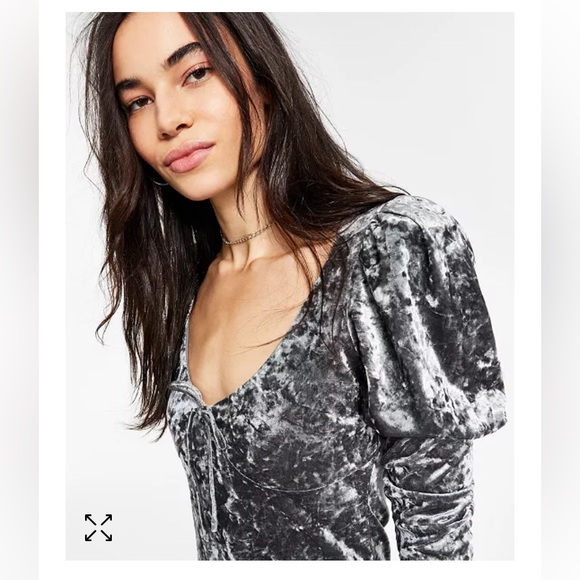 LEYDEN Crushed Velvet Mini Dress. Size Small - Picture 3 of 16